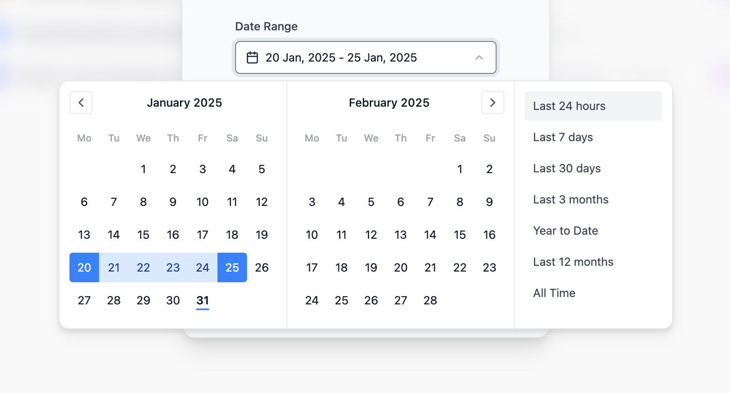 Dub — Datepicker component