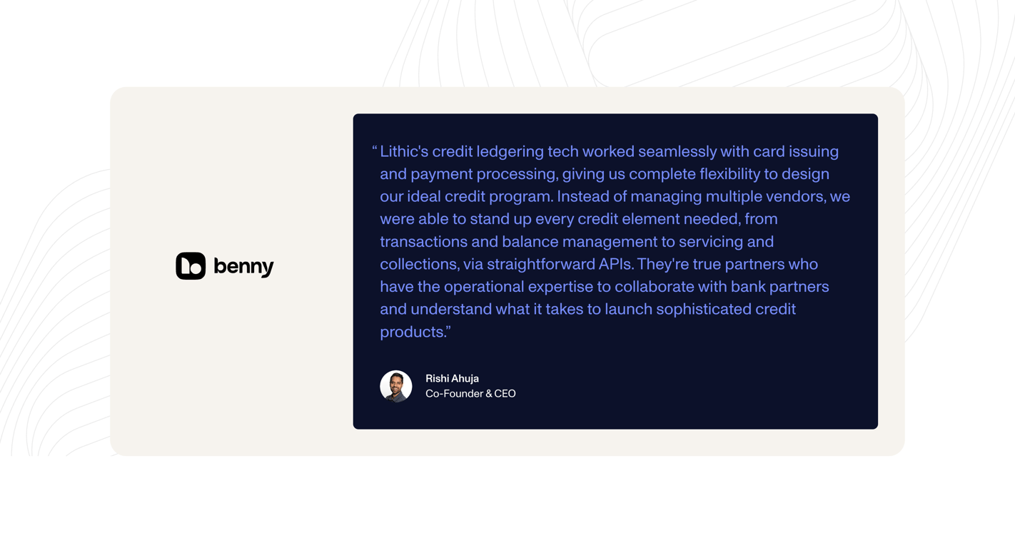 Lithic — Testimonial component