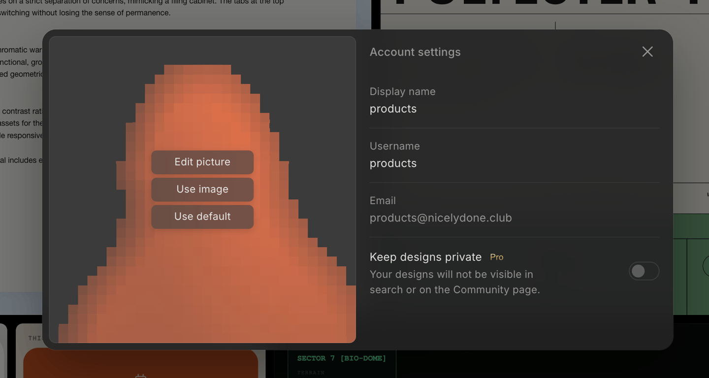Variant — Modal component