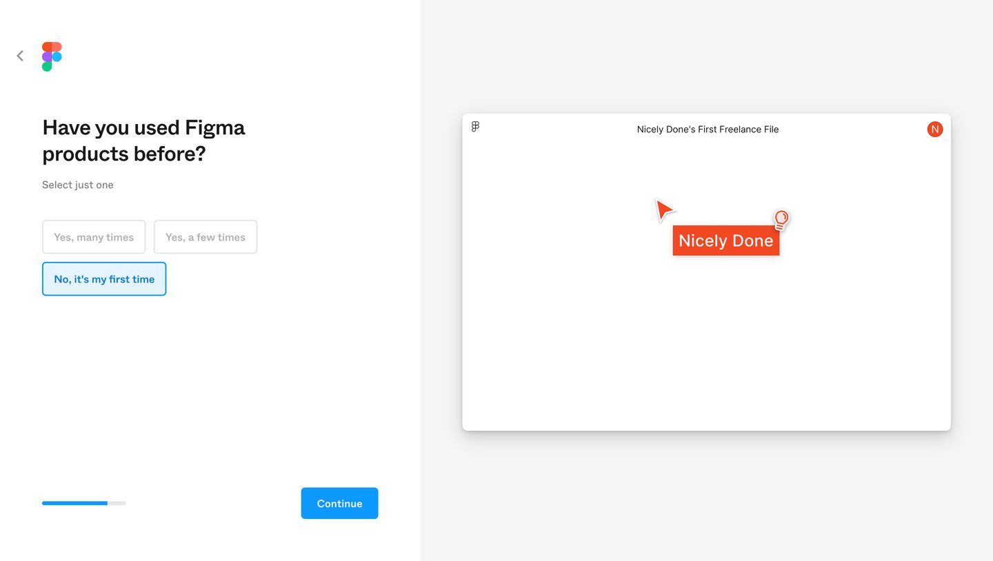 Figma
			onboarding    ui page example from Figma saas app