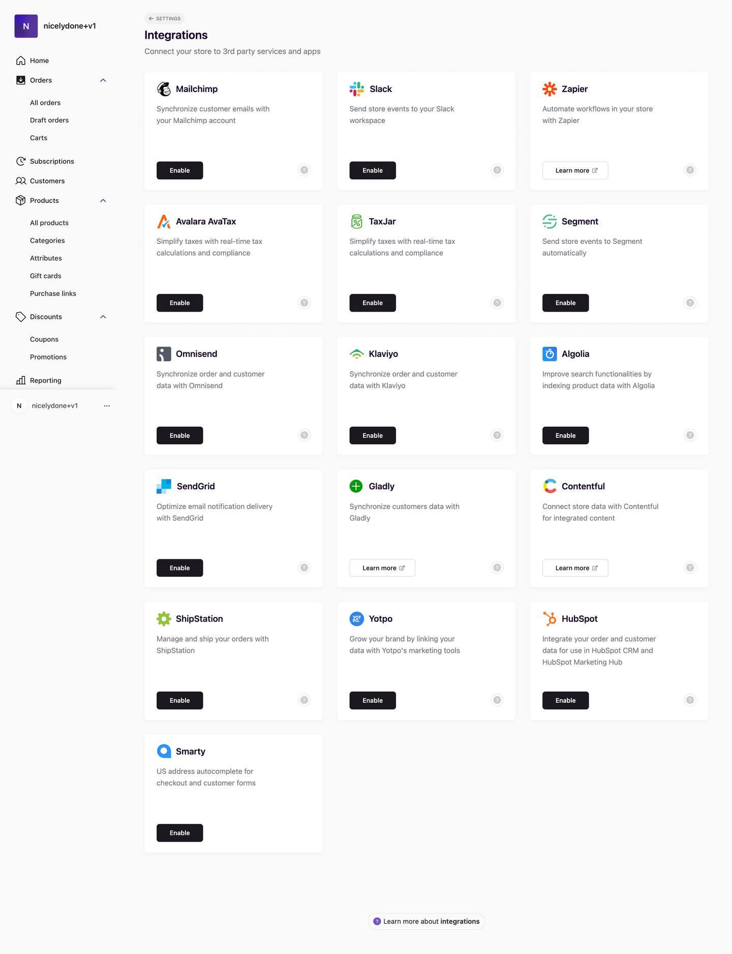 Swell
			         ui page example from Swell saas app