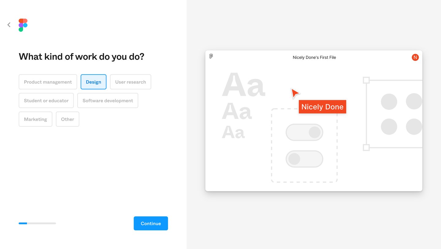 Figma
			onboarding       ui page example from Figma saas app