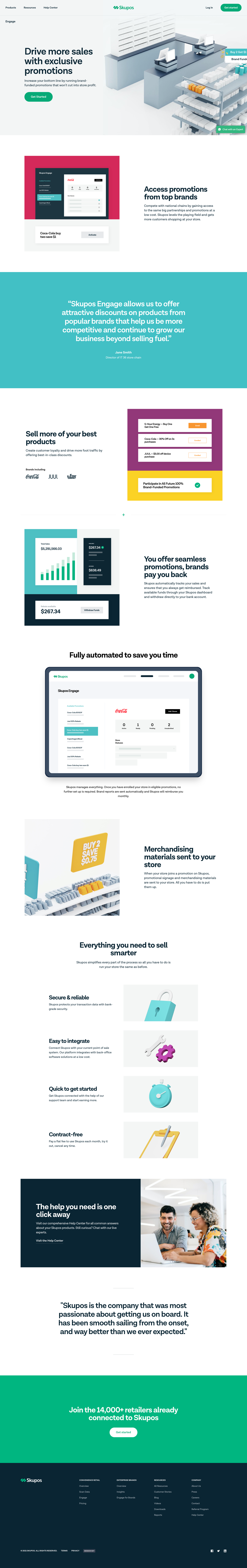 Skupos
				feature ui page example from Skupos saas app