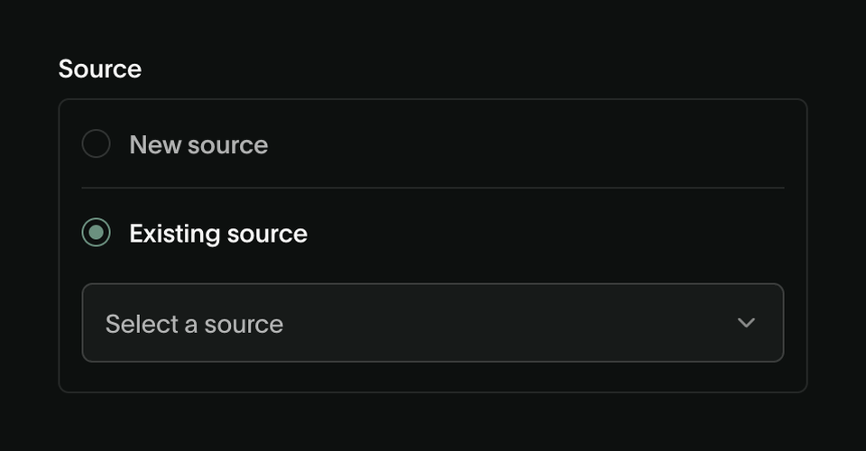 Deck — Radio button component