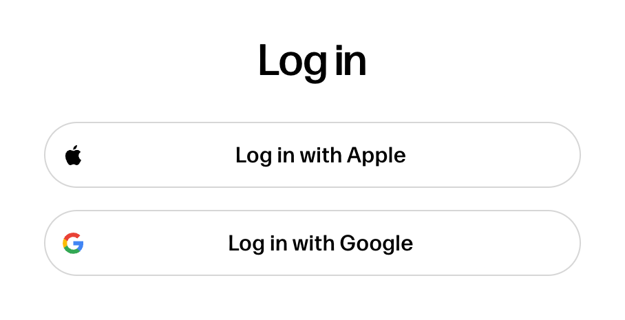 Reve — Social login button component