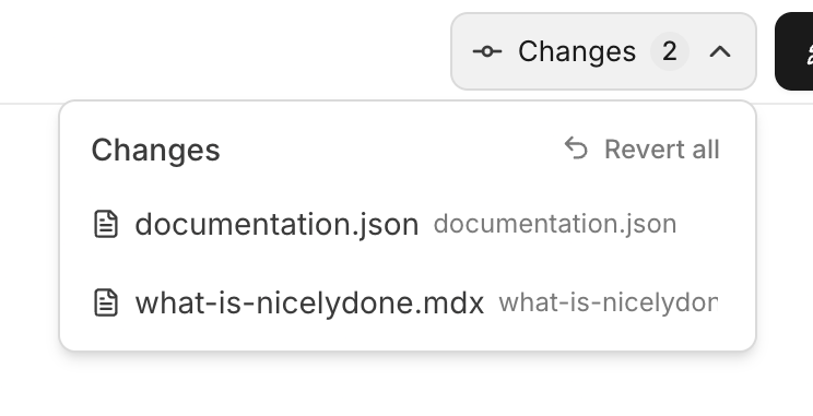 Documentation.AI — Dropdown menu component
