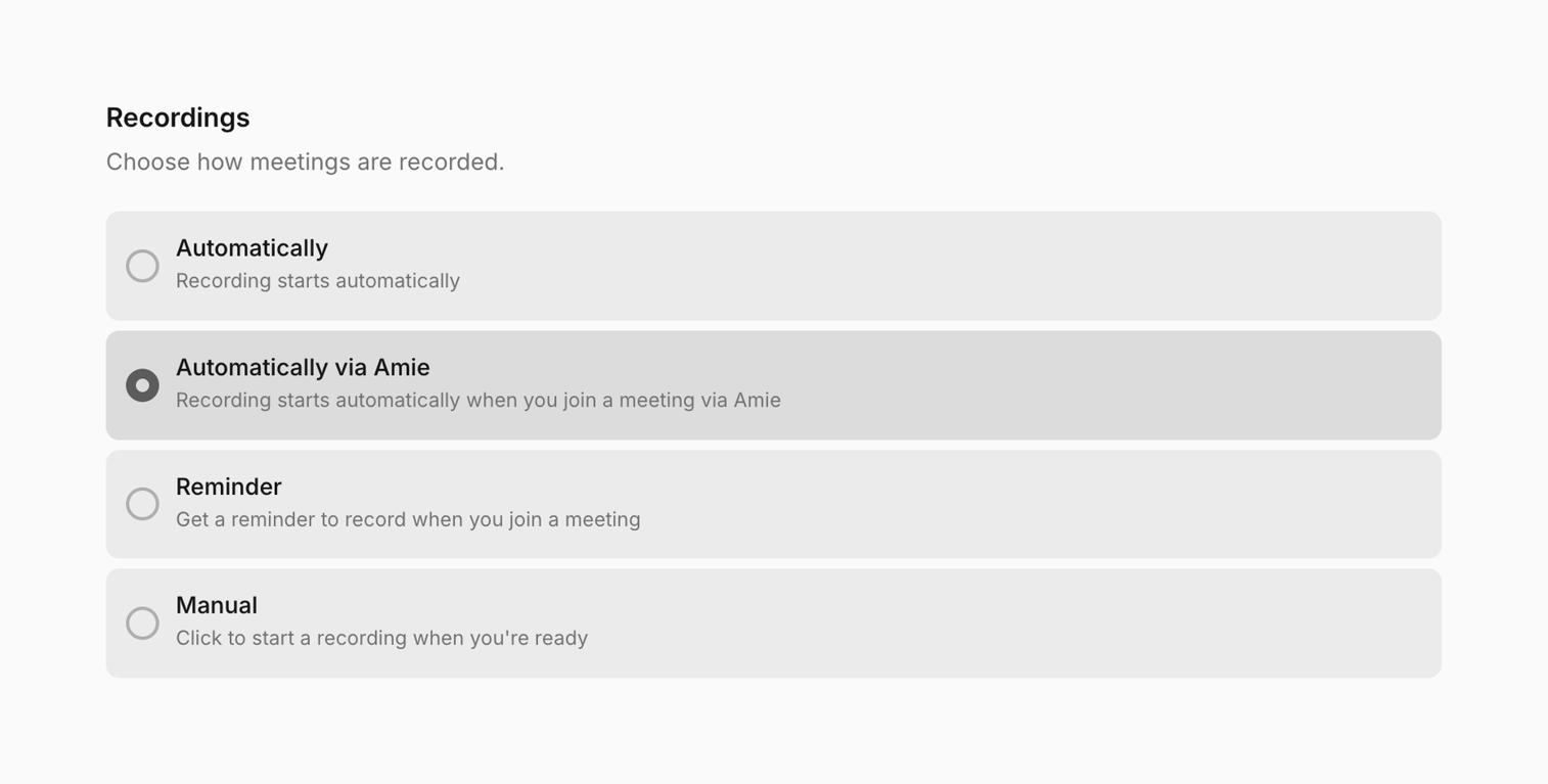 Amie — Radio button component