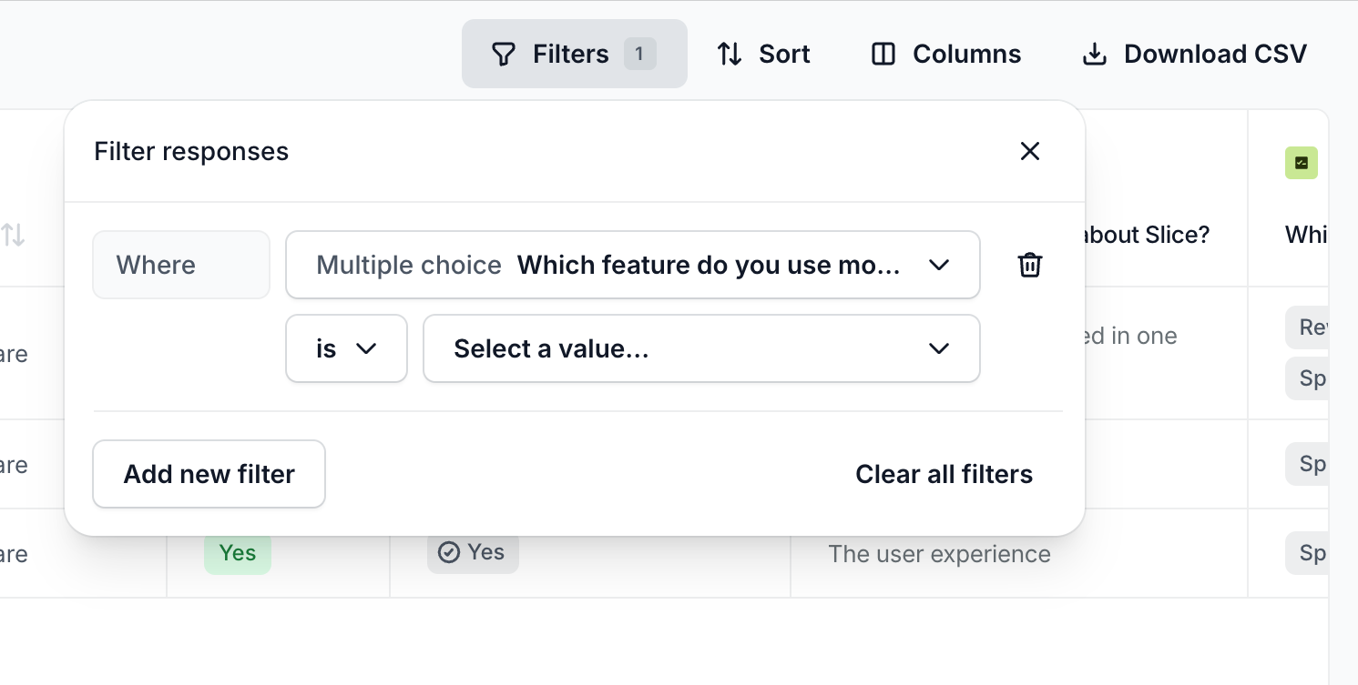Ballpark — Sorting & filtering component