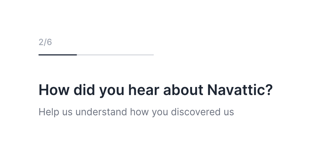 Navattic — Progress indicator component