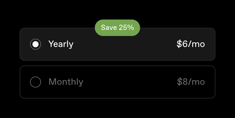 Cosmos — Checkbox & radio component