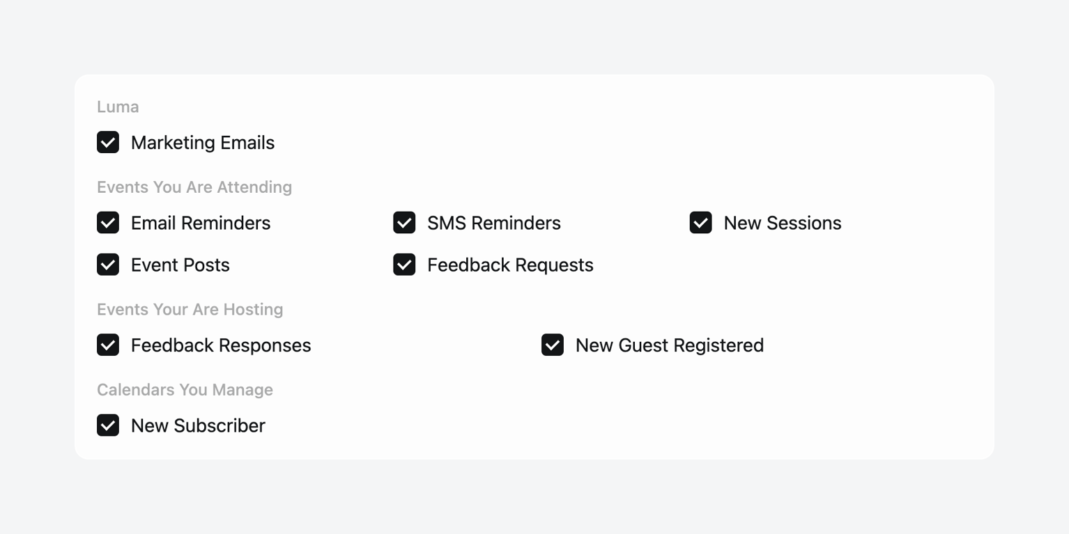 Luma — Checkbox & radio component