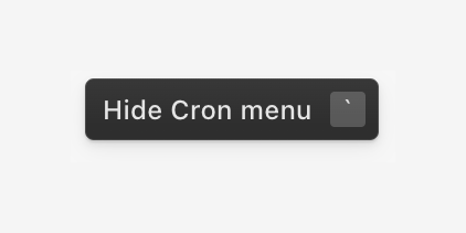 Cron — Tooltip component