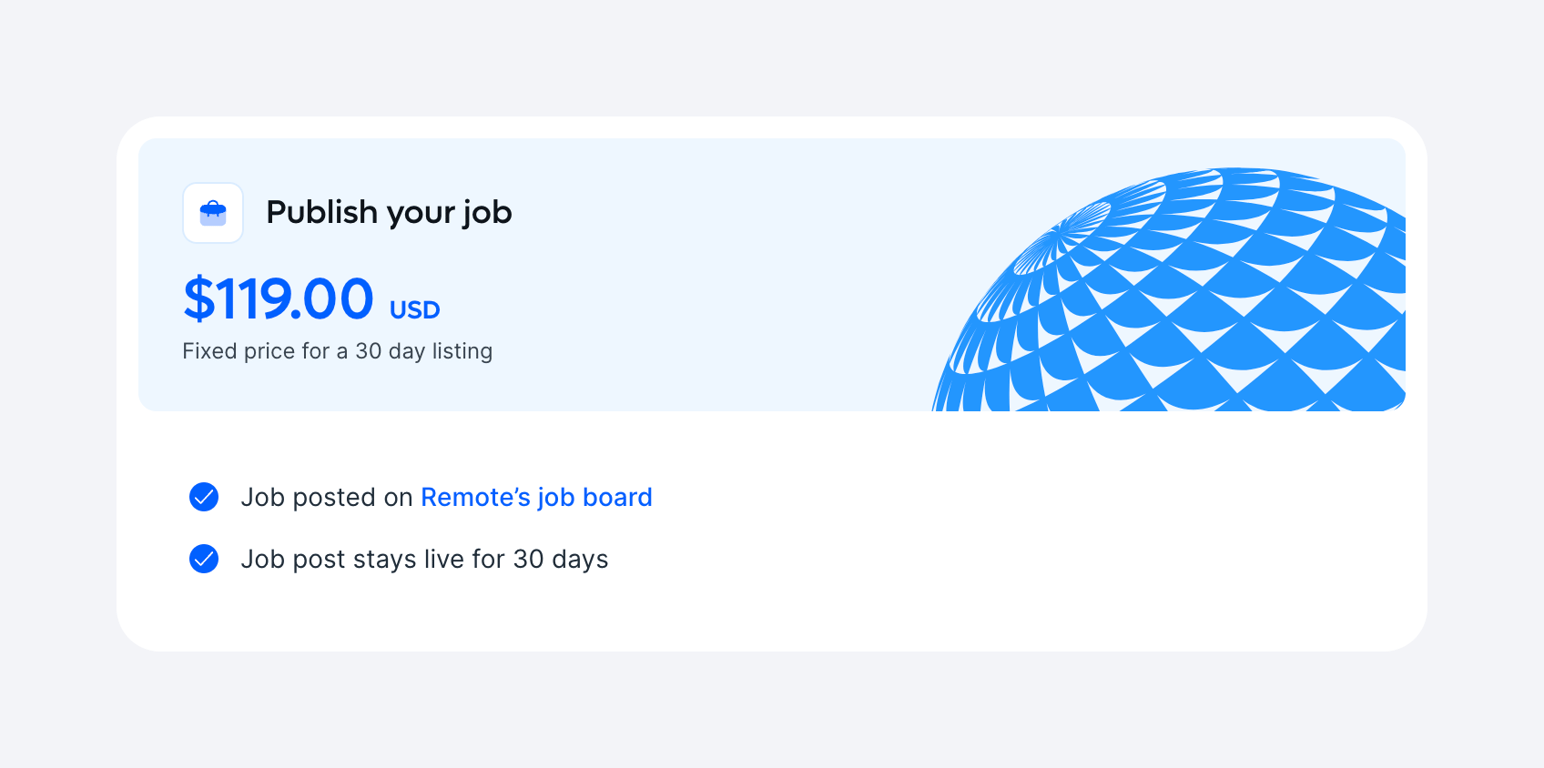 Remote — Card component