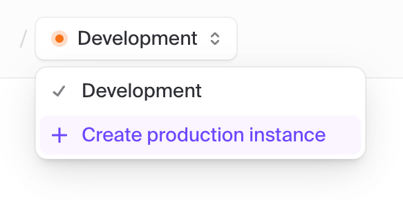 Clerk — Dropdown menu component