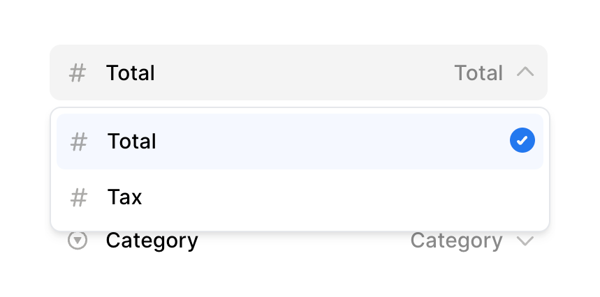 Magic Beans — Dropdown menu component