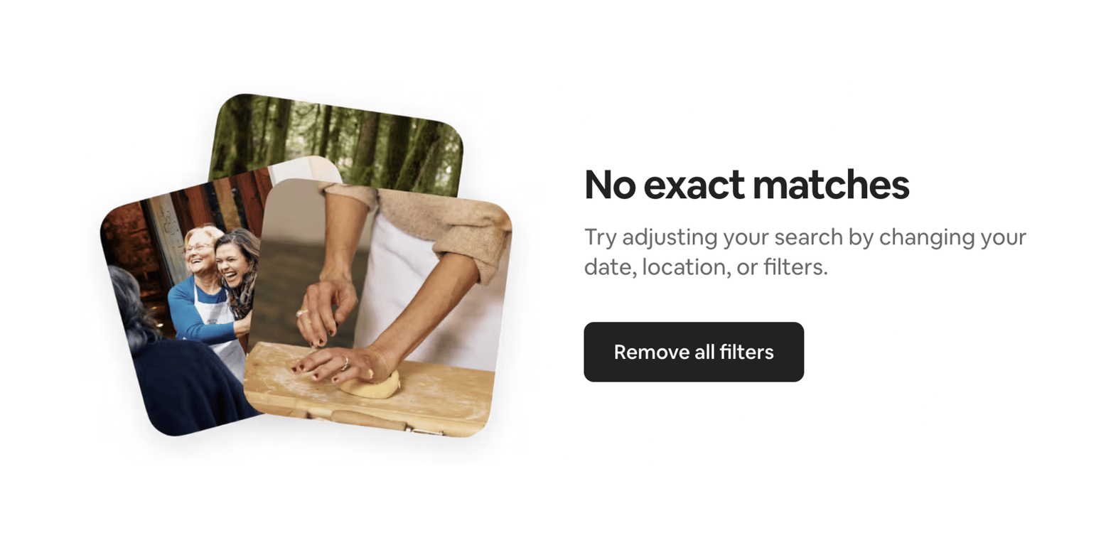 Airbnb — Empty state component