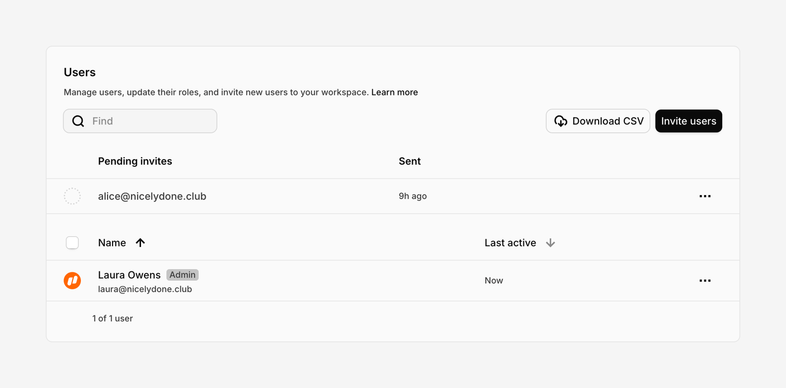 Dovetail — Table component