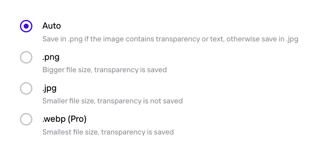 Photoroom — Checkbox & radio component