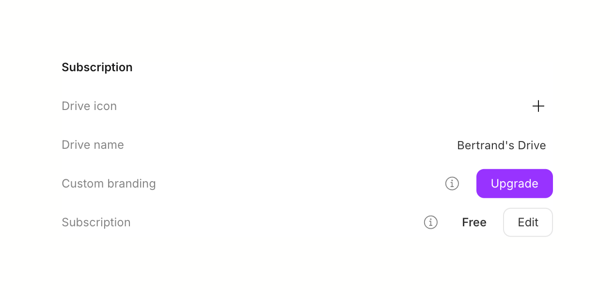 Descript — Upgrade your plan component
