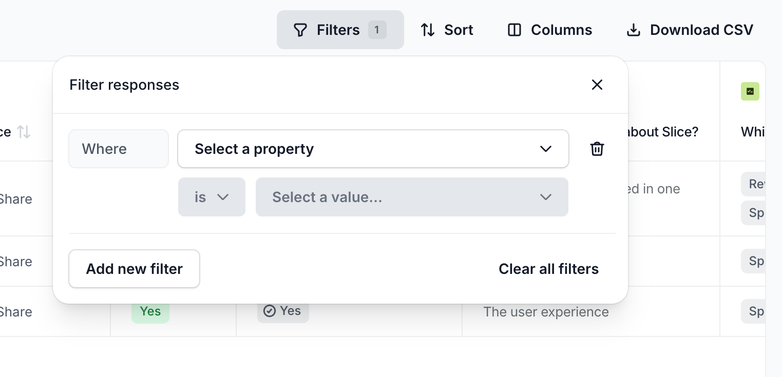 Ballpark — Sorting & filtering component