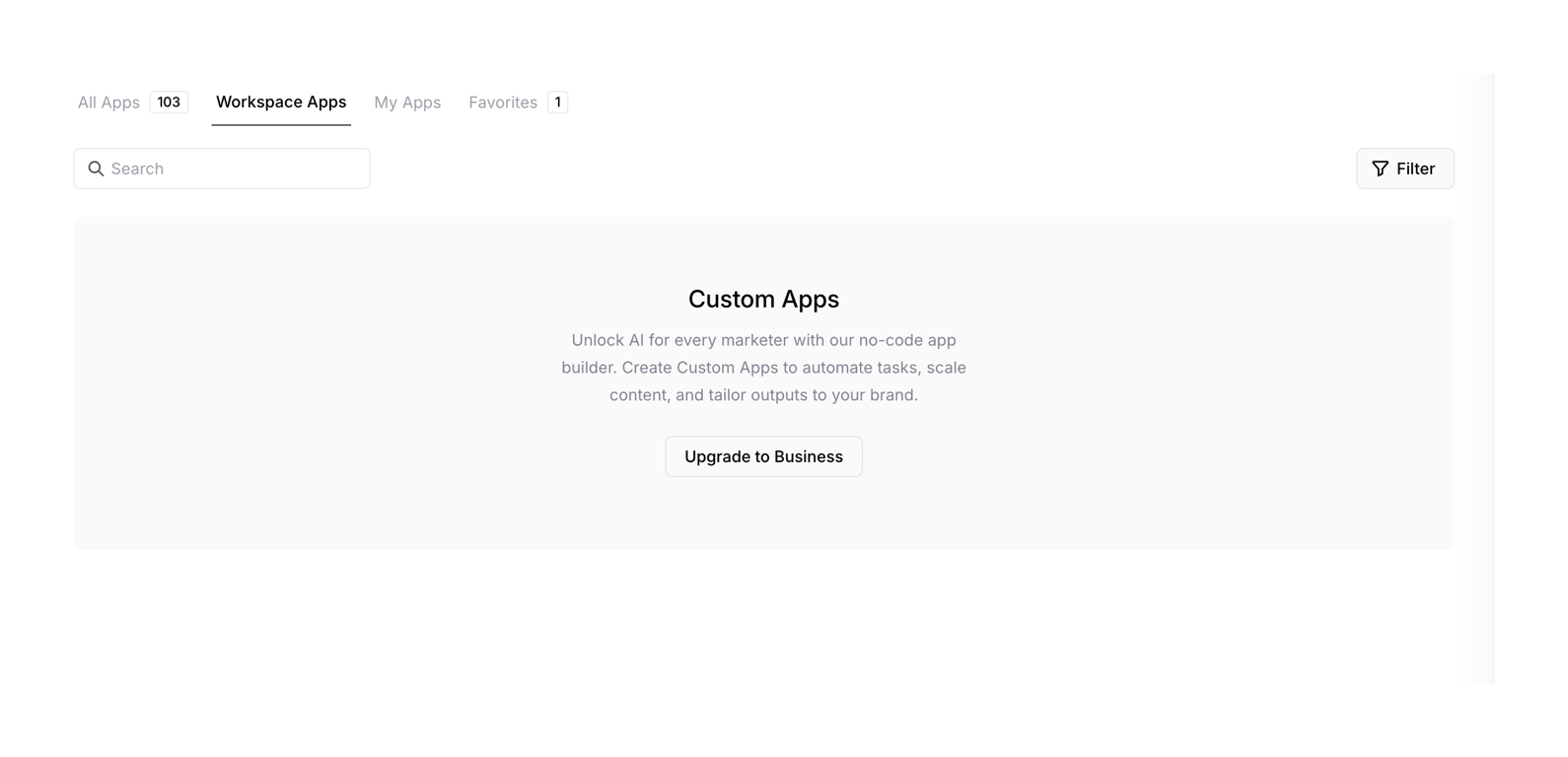 Jasper — Upgrade your plan component