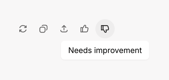 Grok — Feedback component
