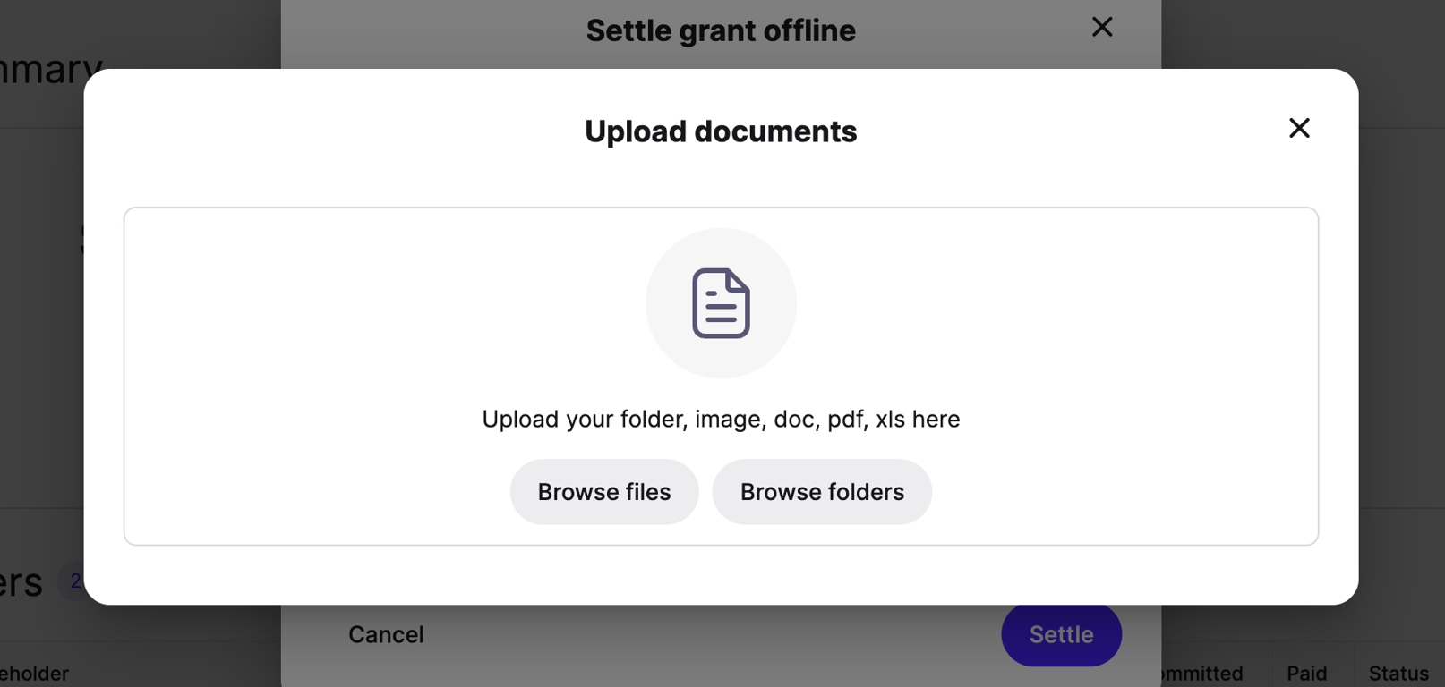 Cake — File upload input component