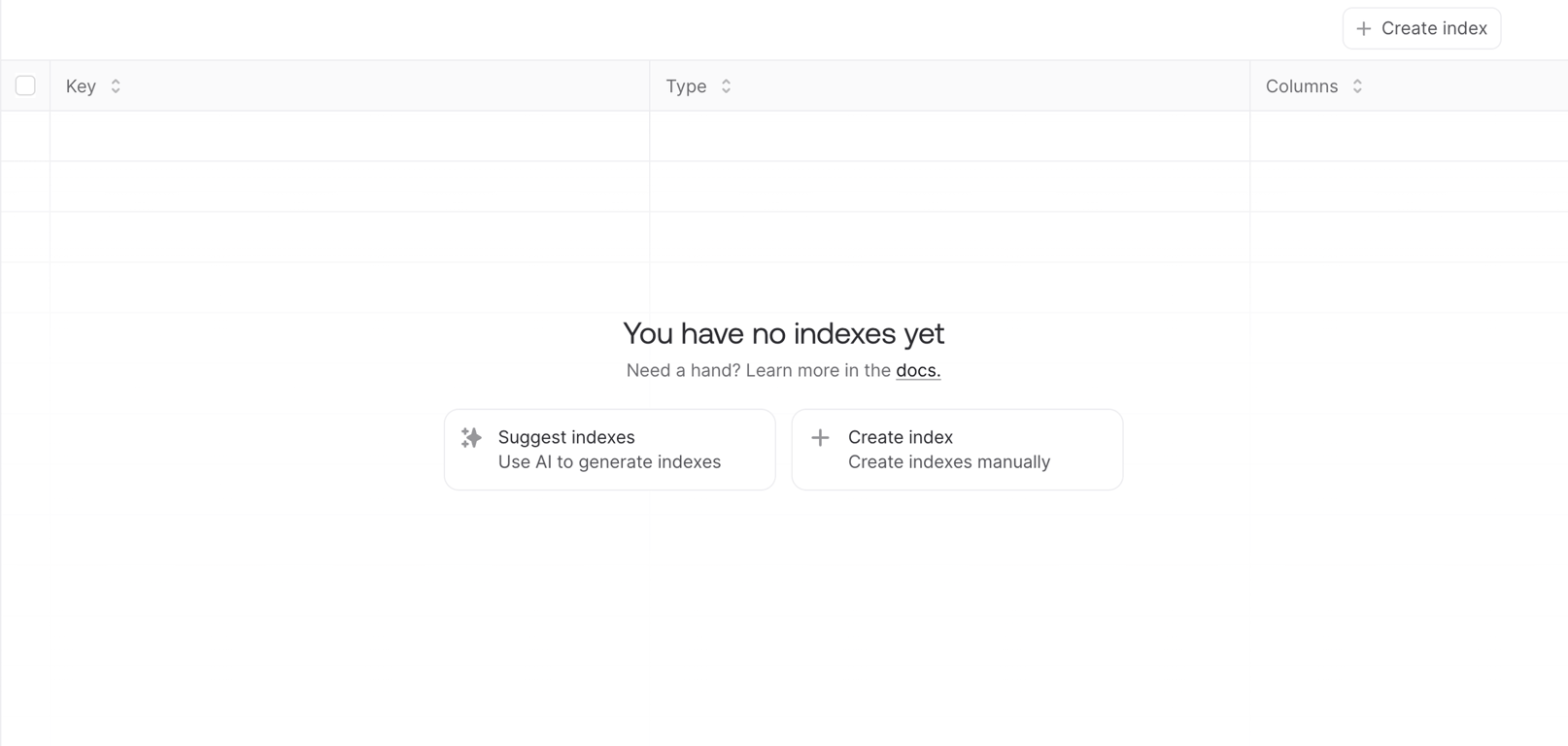 Appwrite — Empty state component