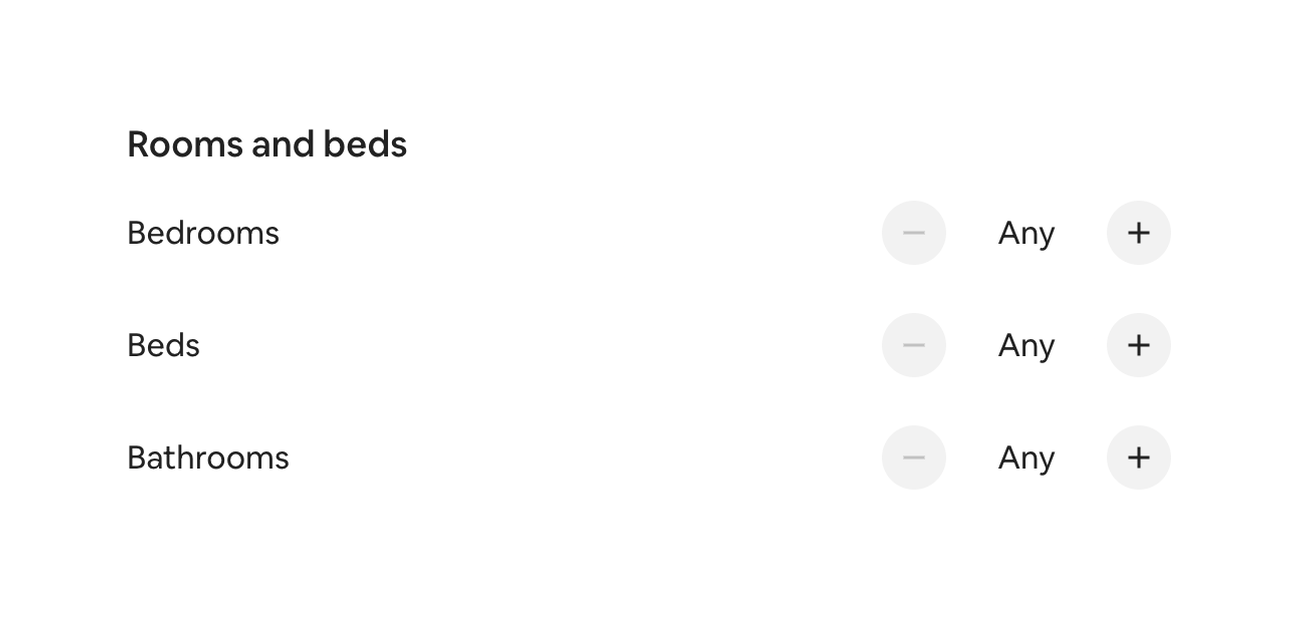 Airbnb — Input number component