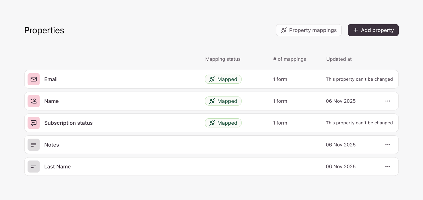 Typeform — Table component