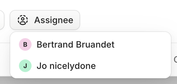 Aboard — Dropdown menu component