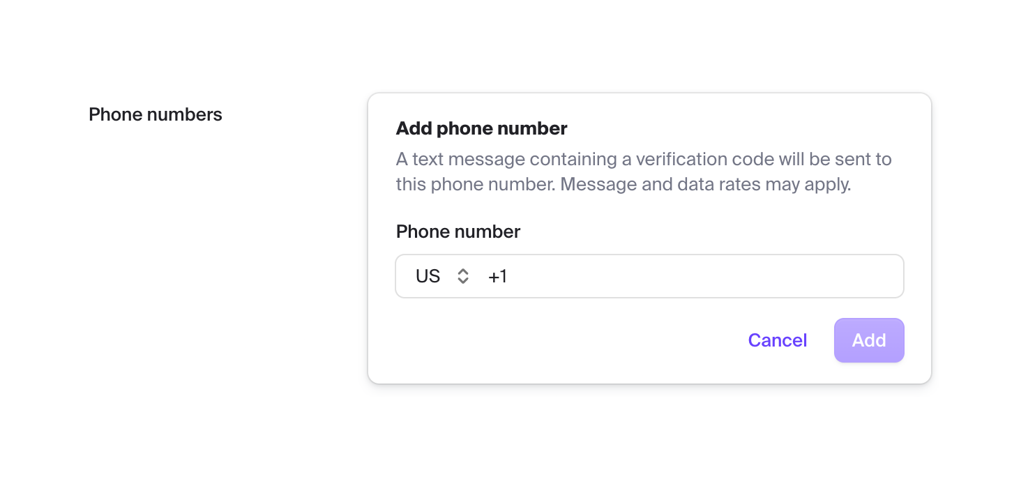 Clerk — Input number component