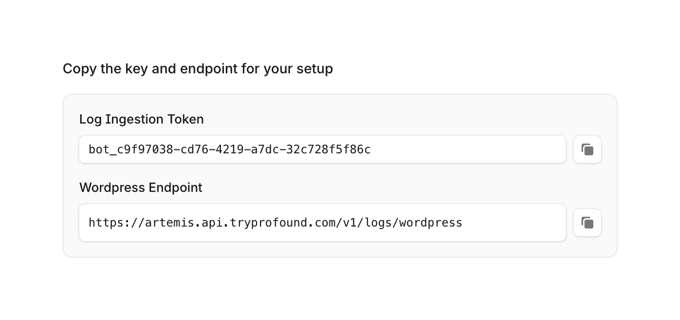 Tryprofound — Click to copy component