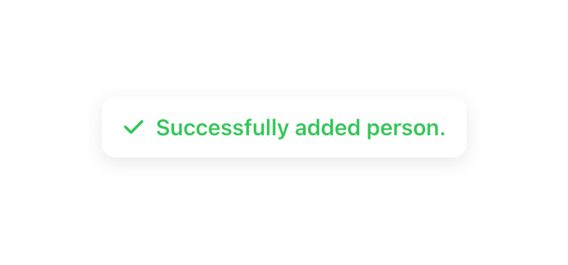 Audienceful — Notification Toast component