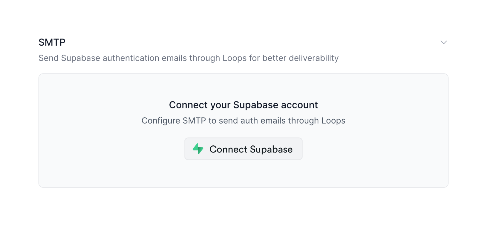 Loops — Empty state component
