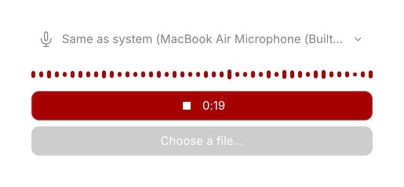 Descript — Audio player component