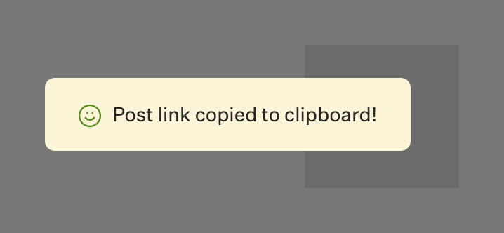 Explore — Notification Toast component