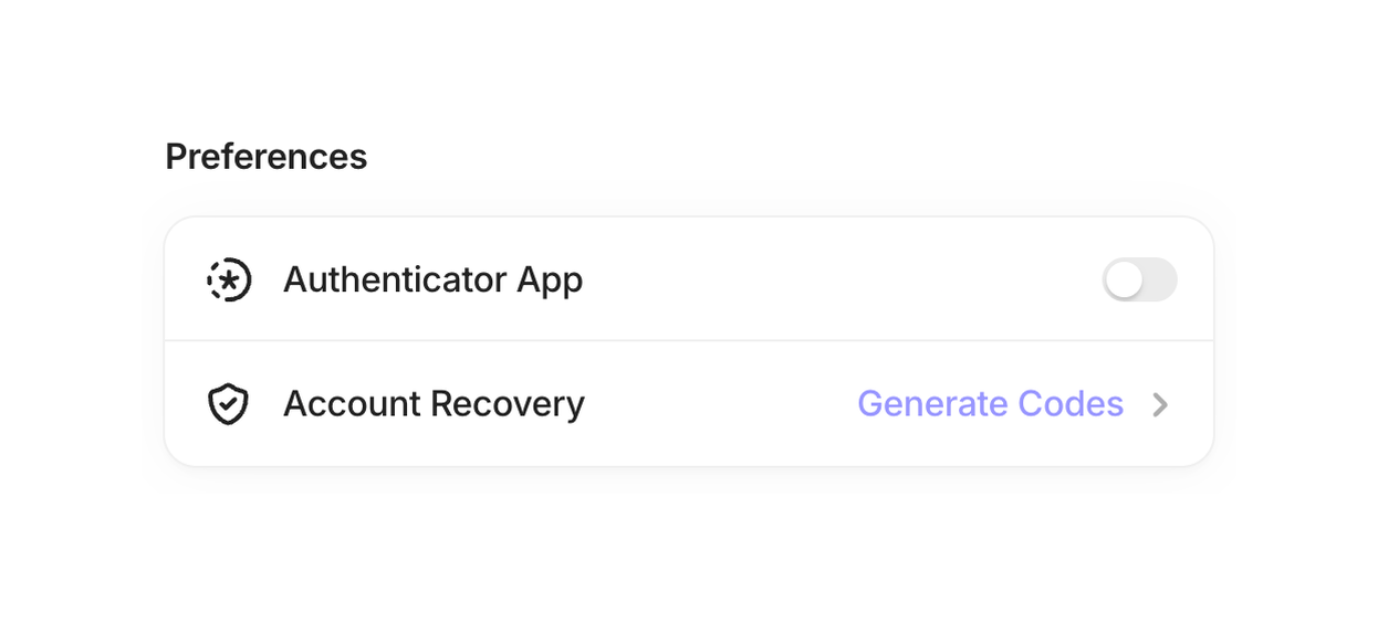 Family — Toggle/Switch component