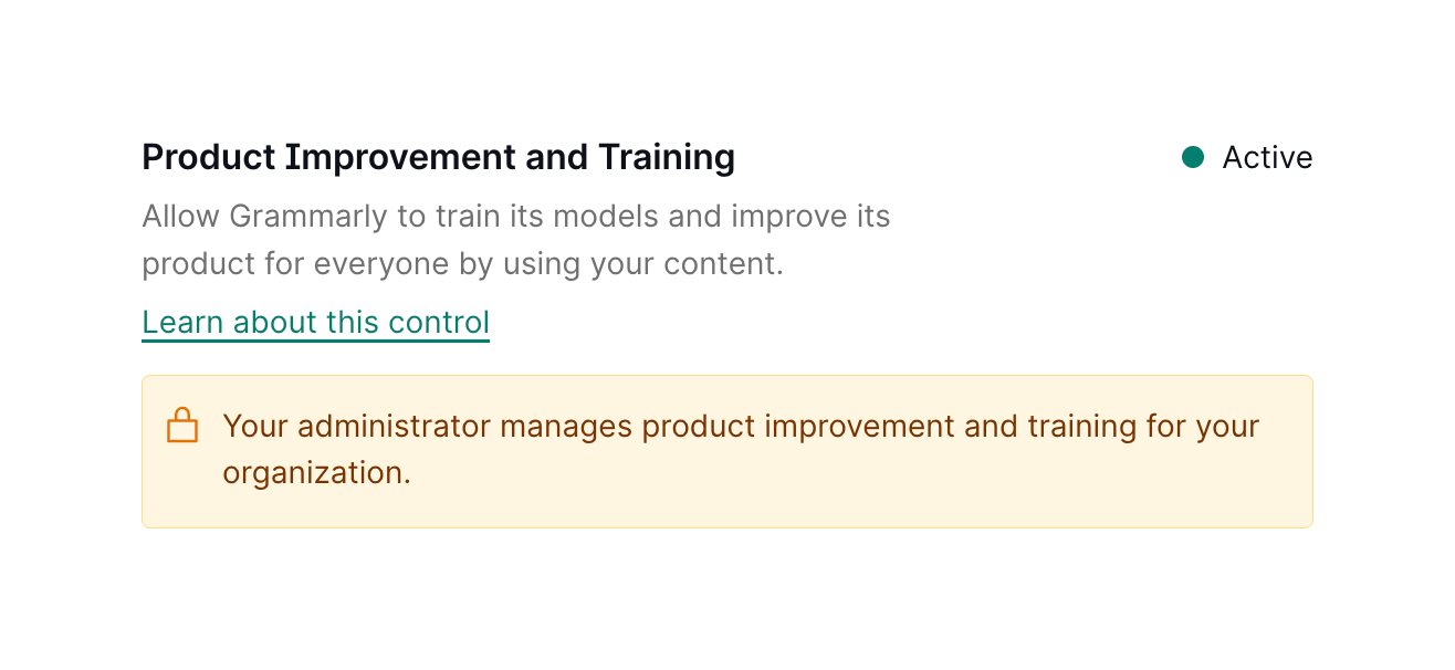 Grammarly — Alert component