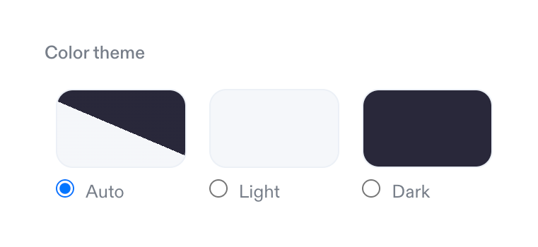 Decipad — Theme settings component
