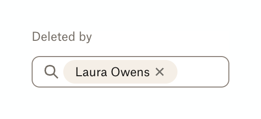 Dropbox — Input tag component