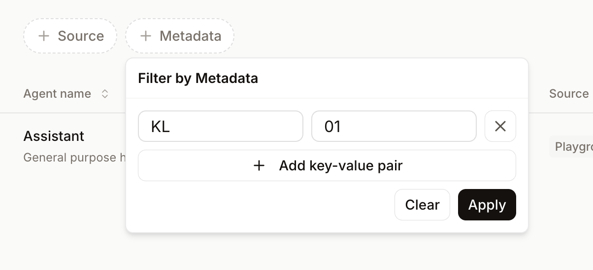 Mistral — Sorting & filtering component