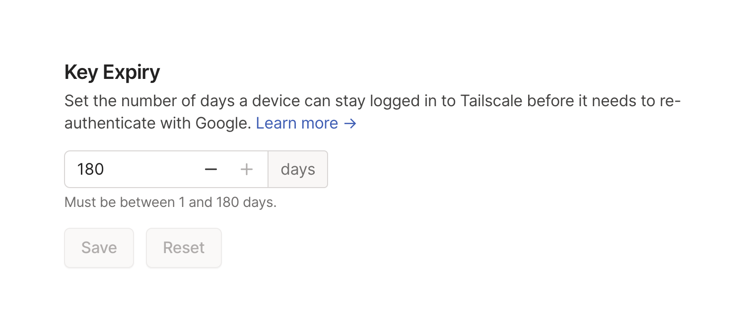 Tailscale — Input number component