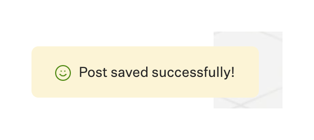 Explore — Notification Toast component