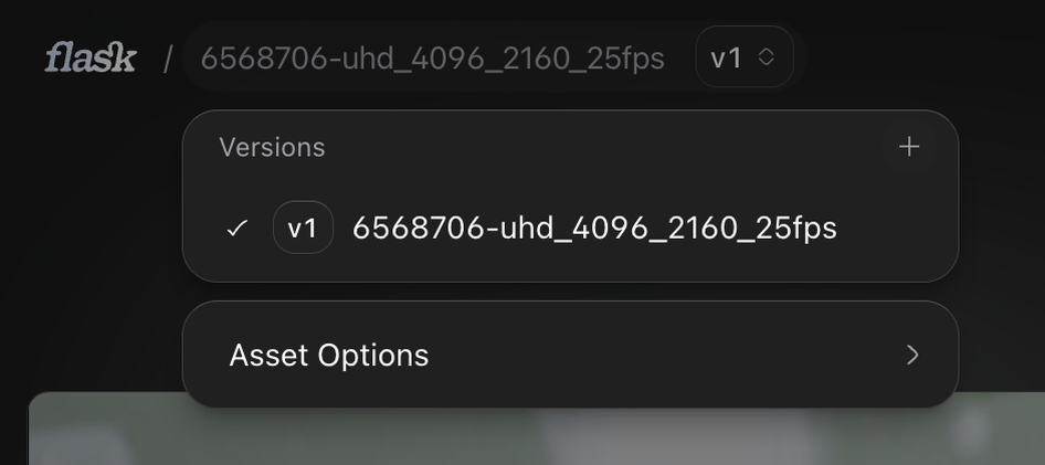 Flask — Dropdown menu component