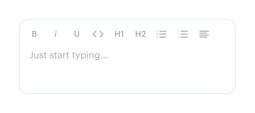 Fractional — Rich text editor component
