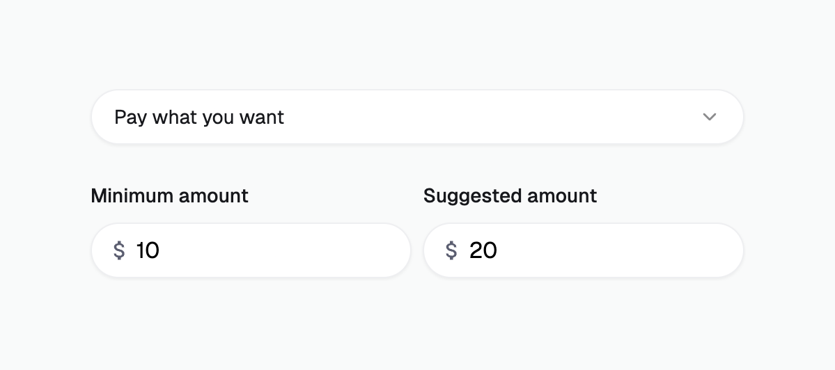 Polar — Input amount component