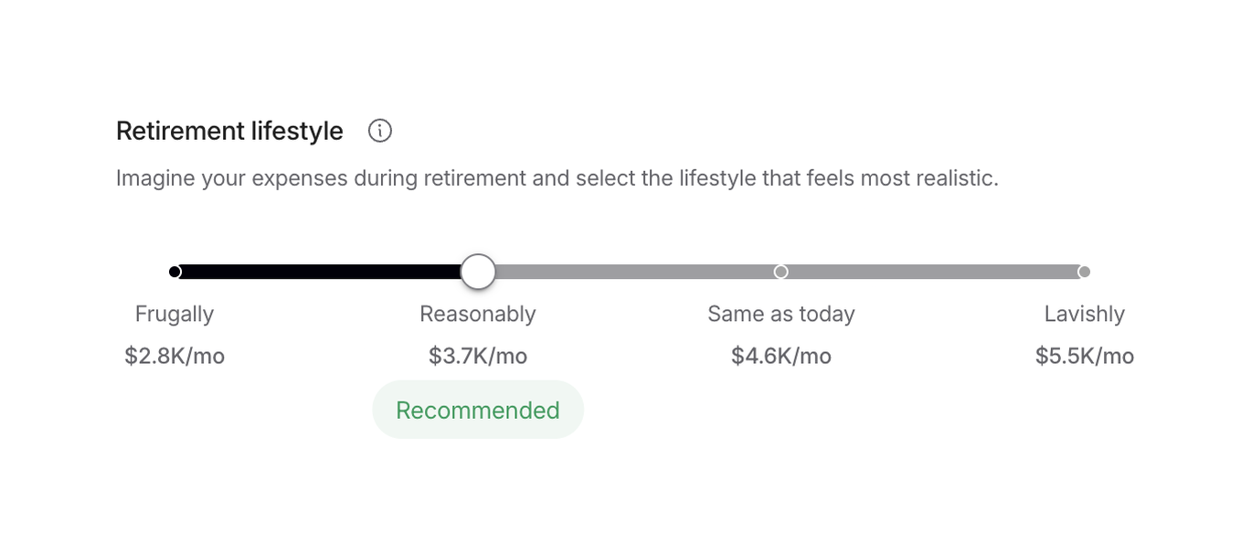 Origin Financial — Slider component