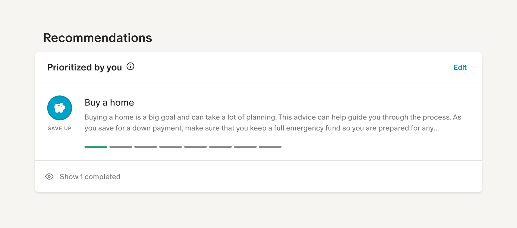 Monarch — Progress indicator component