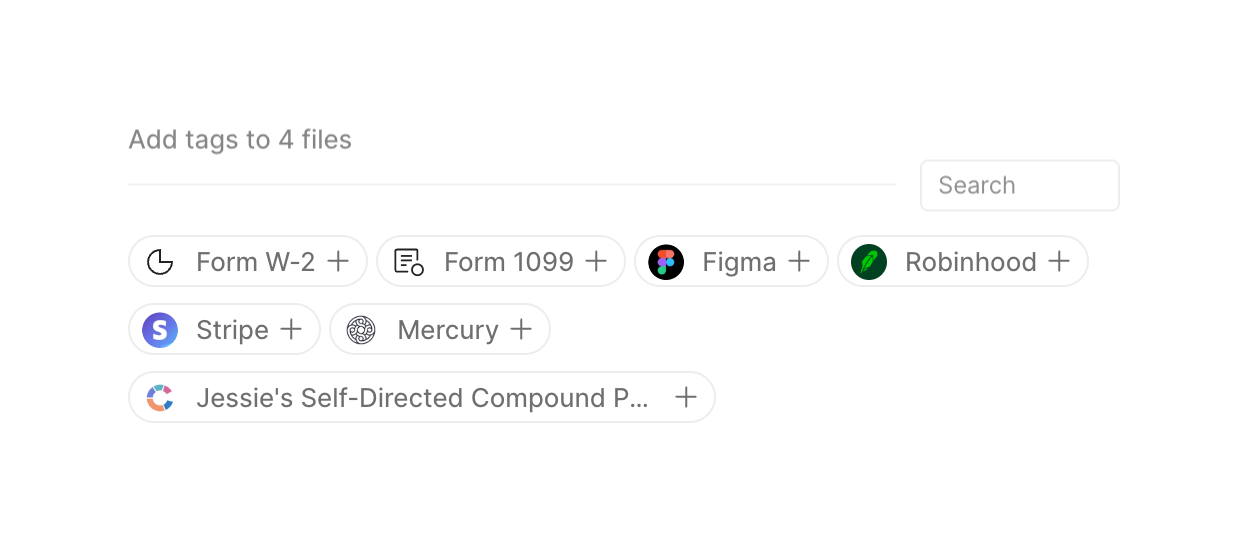 Compound Planning — Tag component